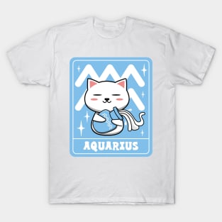 Cute Aquarius Cat T-Shirt